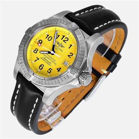 breitling seawolf avenger code red|breitling watches yellow face.